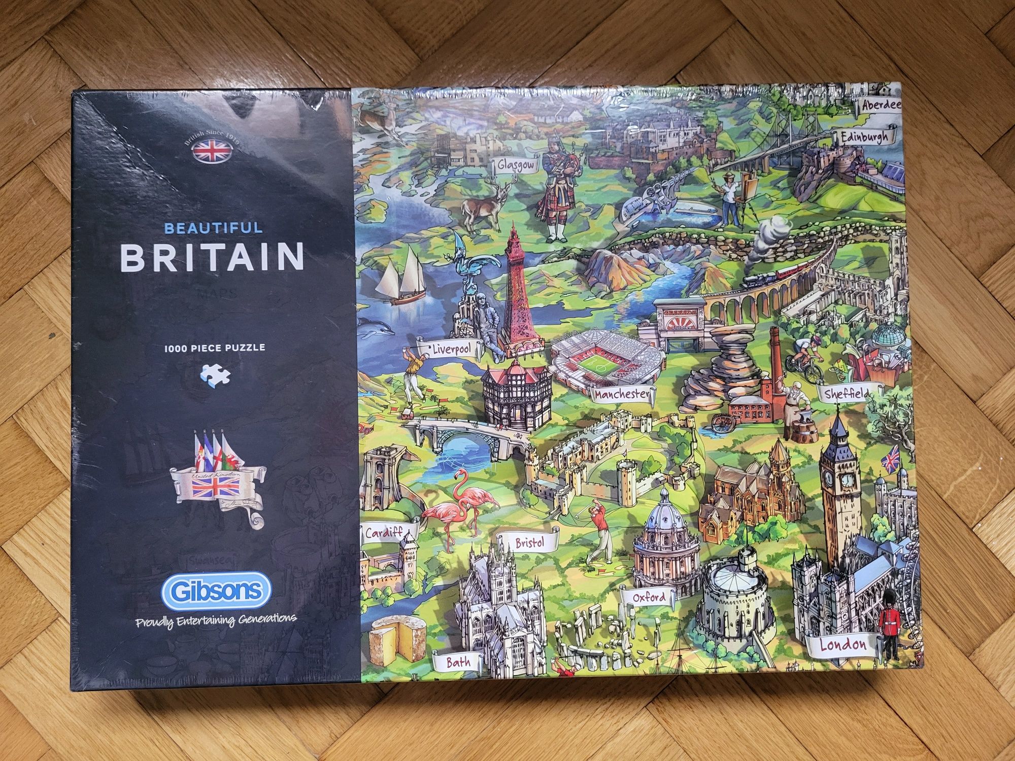 Puzzle Gibsons Beautiful Britain 1000 elementów