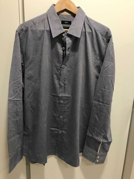 Camisa Boss Azul Regular Fit XL