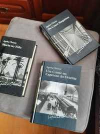 3 livros de Agatha Cristie excelente estado