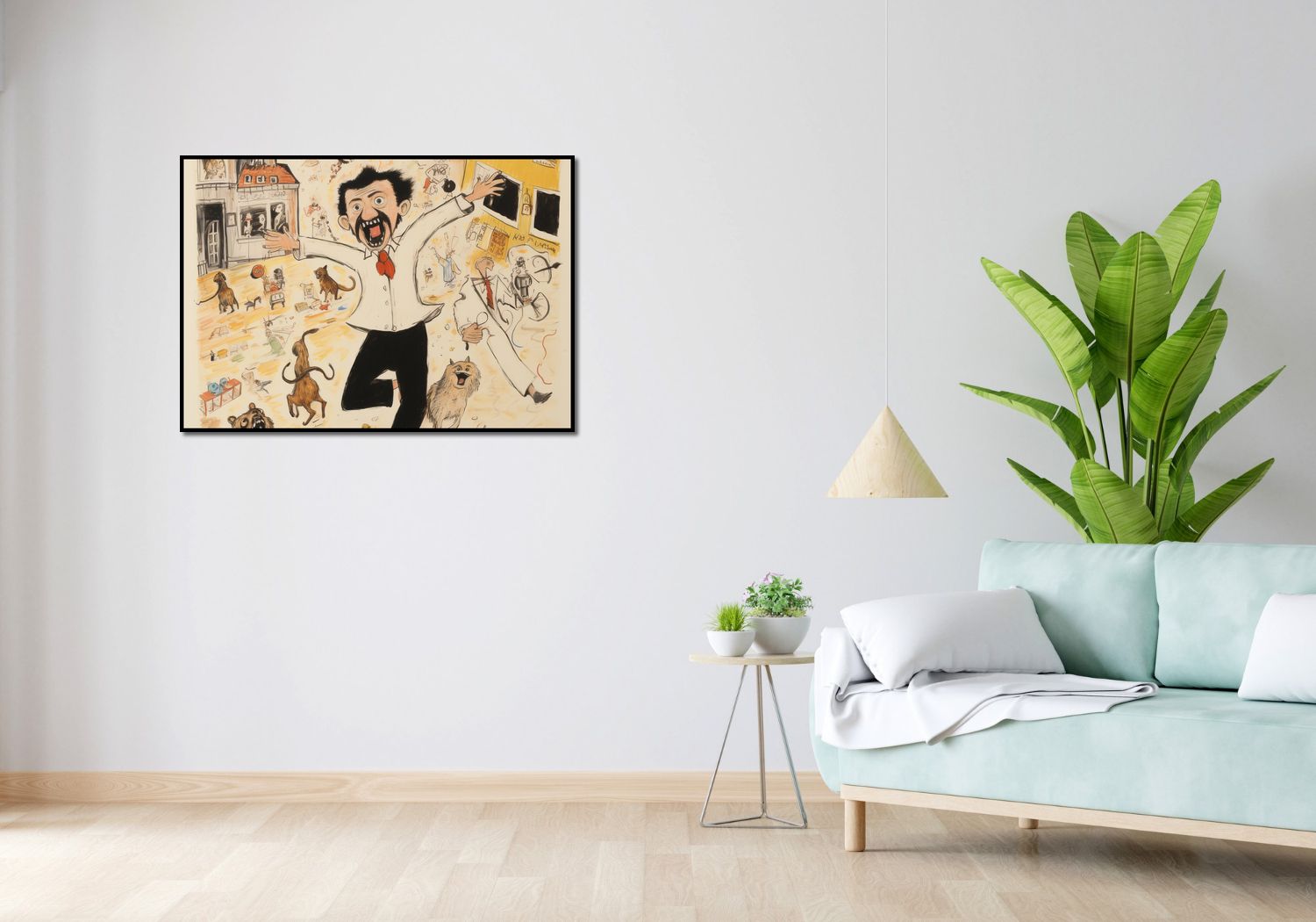 Plakat 100x70cm Chaos w Miasteczku