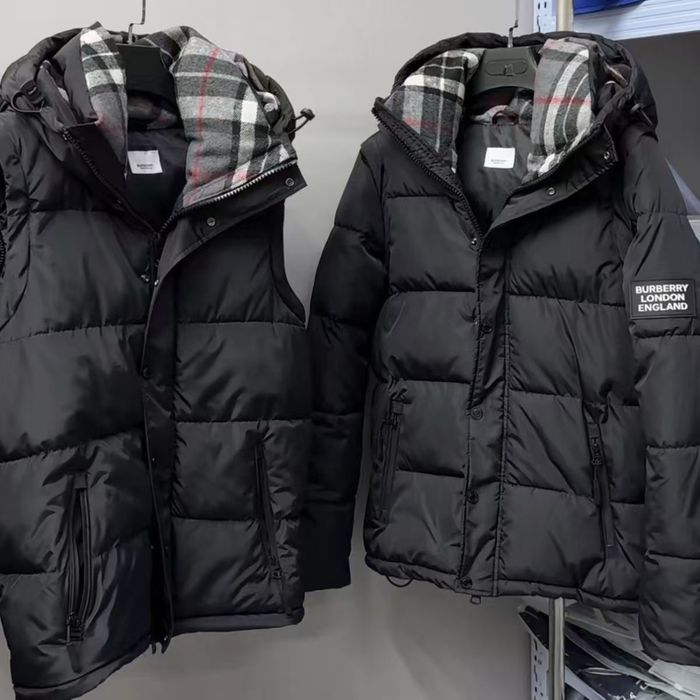 Куртка-безрукавка чорна burberry зимова зимова