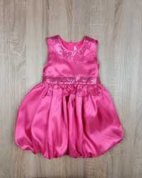 Różowa sukienka bombka niemowlęca r.80