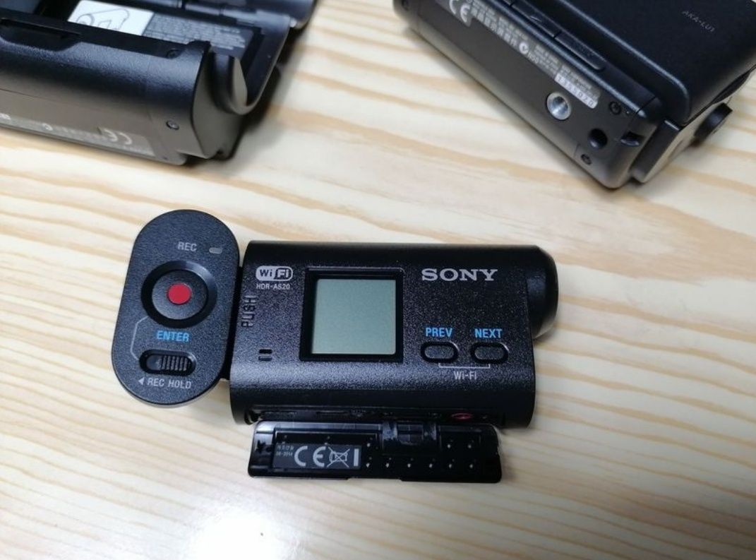 Camera Sony HDR AS20+ Câmera  Vídeo,para desporto , diversos acessório