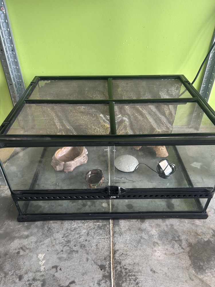Exo Terra terrarium 60x45x30, Duży zestaw