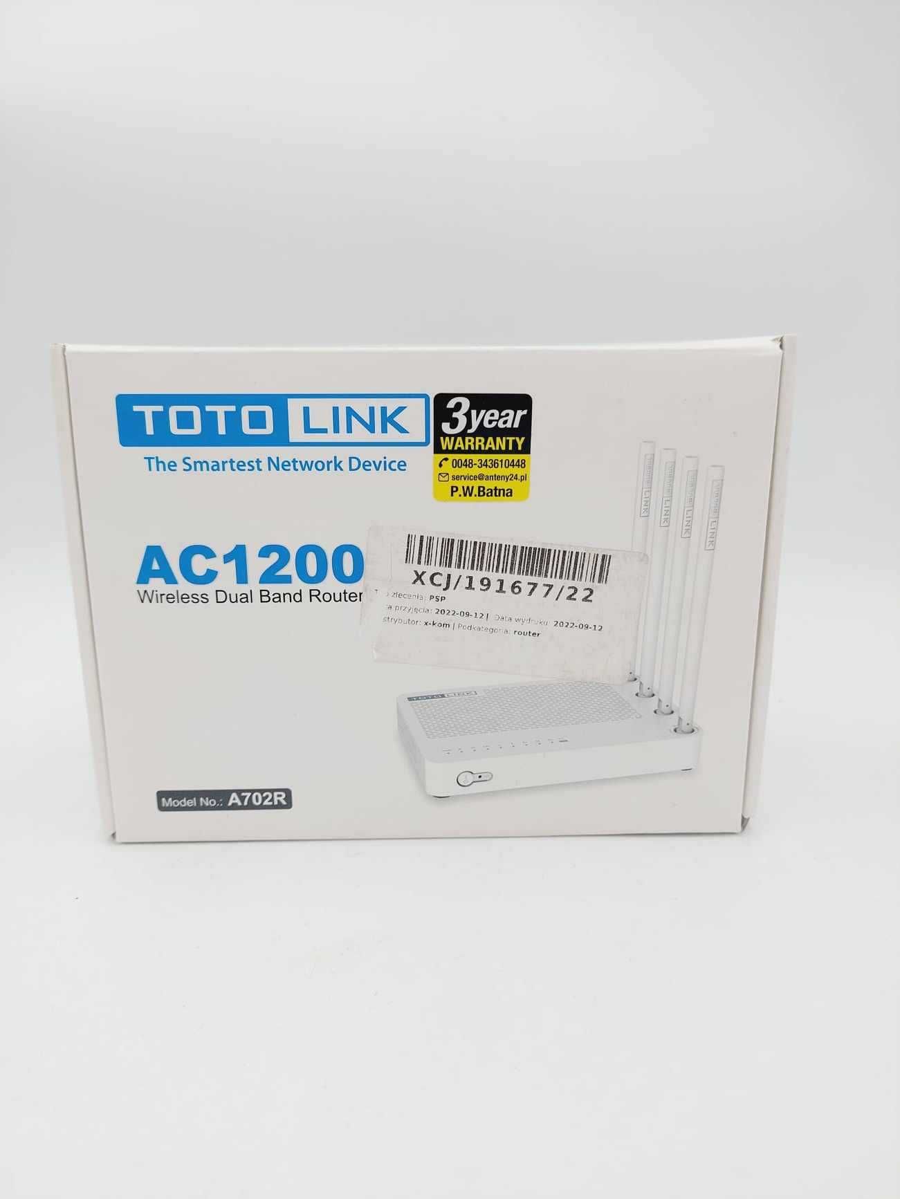 Router TOTOLINK A702R AC1200 Wireless Dual