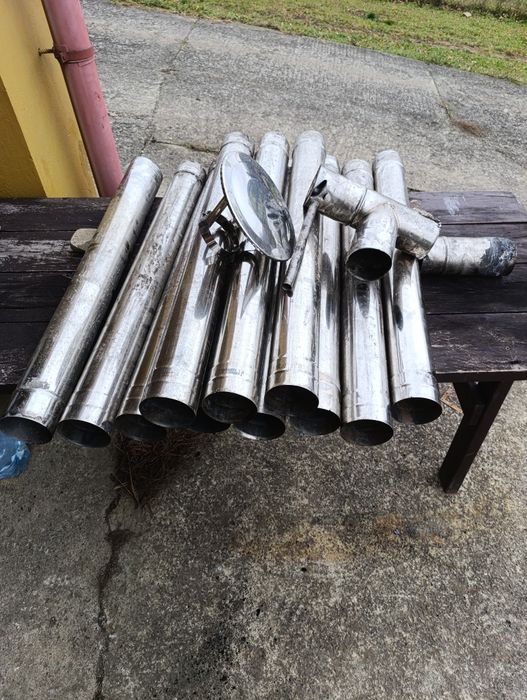 Wkład kominowy rury nierdzewne fi 100 10.5m