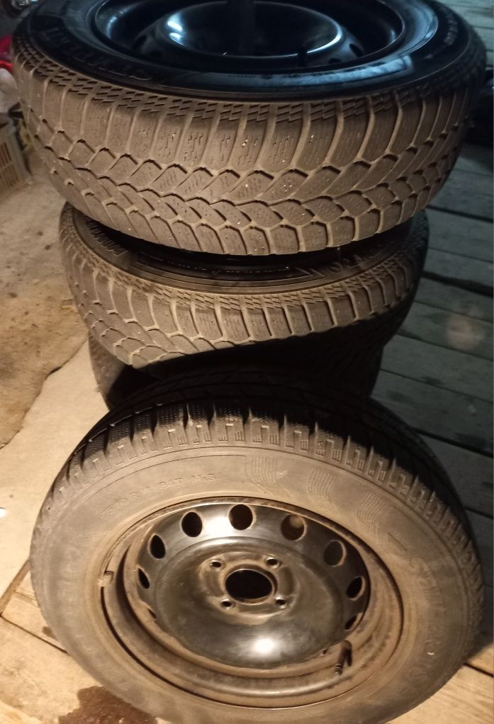 Opony na felgach 4szt. , koła zimowe, citroen.  14  175/70