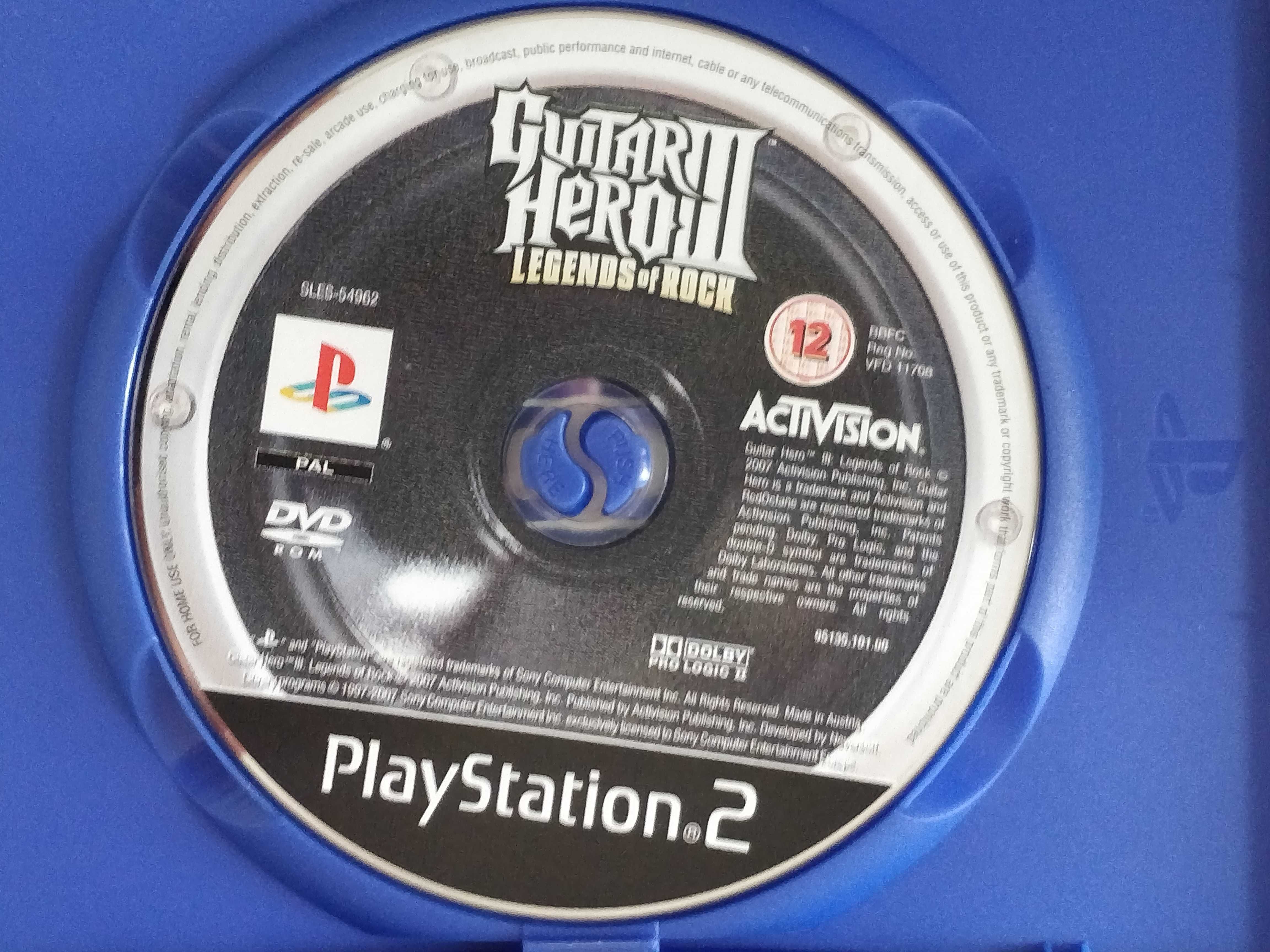 Guitar Hero 3 III, Legends of Rock, Playstation