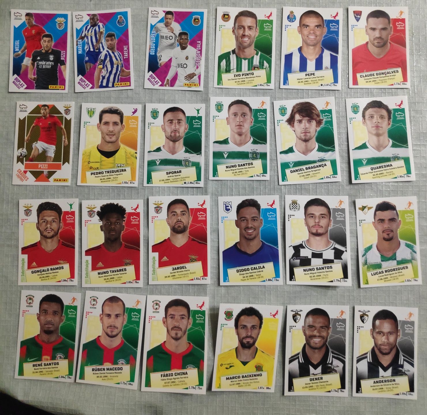 Cromos futebol *várias coleções*