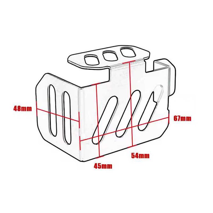 Protetor do reservatório de líquido de travões traseiro - CFMOTO 450MT