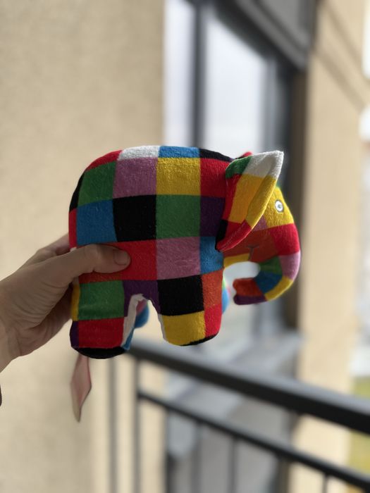Слон слоненя слоненятко патчворк Elmer Patchwork Elephant