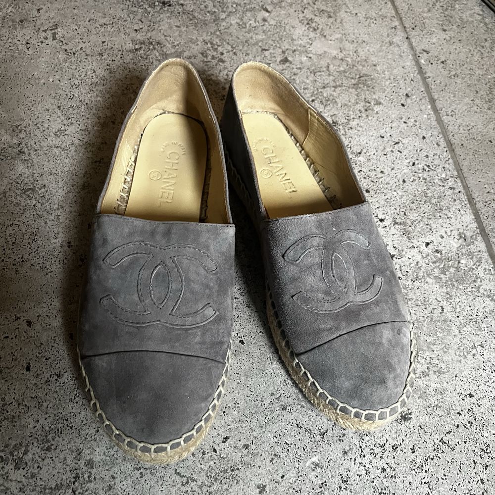 Szare espadryle chanel 38/39