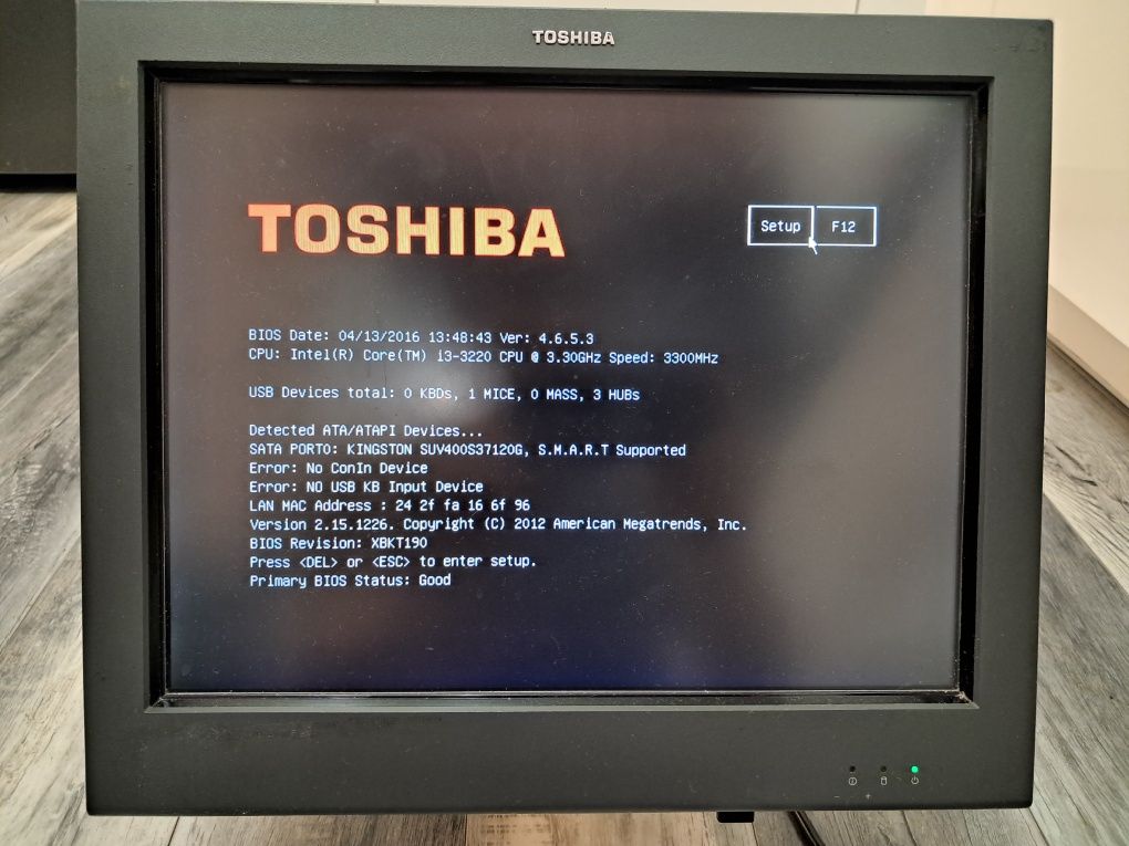 POS-термінал Toshiba 4852-570 (15" / Core i3-3220 / 4Gb / 120 SSD