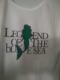 Tshirt Branca c/ frase Legend of Blue Sea NOVA - Tamanho M