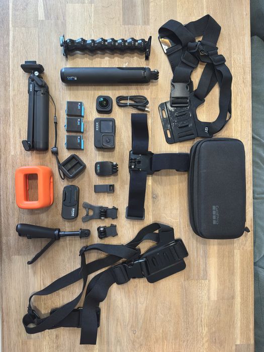 Kamera gopro hero 9 black - ogromny zestaw, prawie nówka