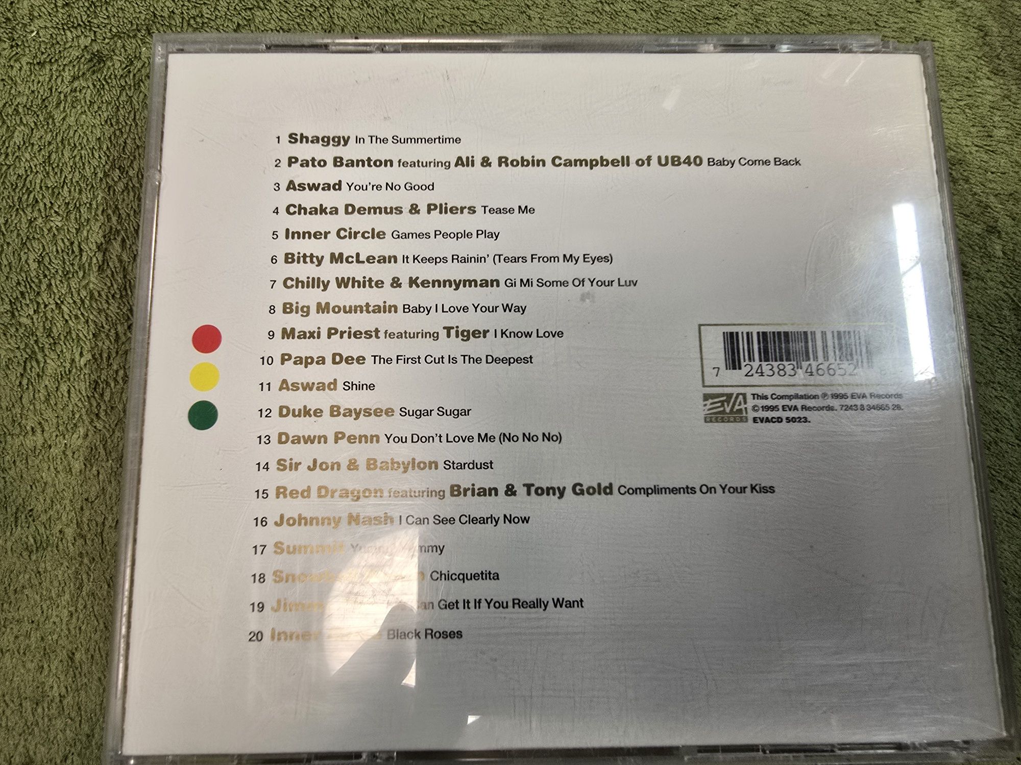 7 płyt CD różni wykonawcy, reggae.