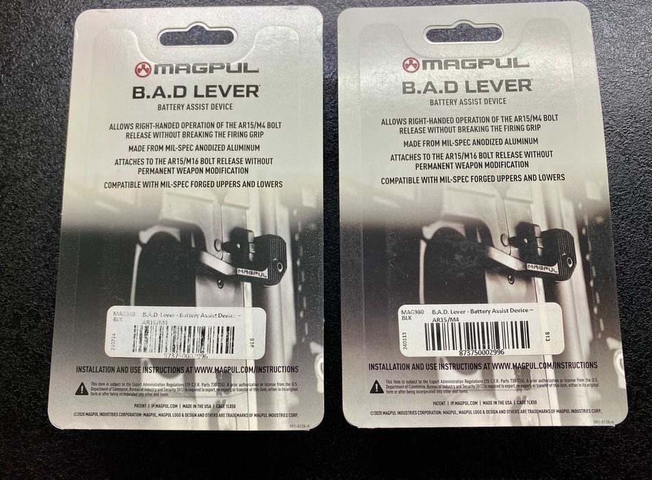 Важіль скиду затримки затвору Magpul BAD Lever для AR1-5/M4, Оригінал