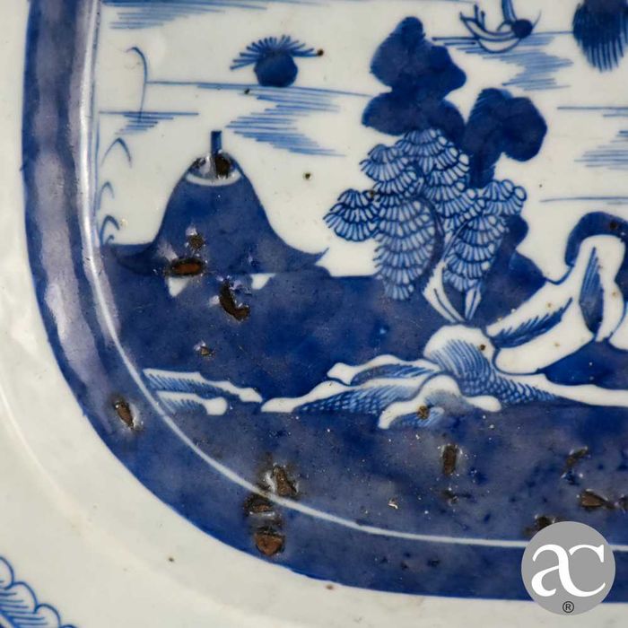 Travessa China, pagodes e Paisagem, Cantão, período Qianlong séc XVIII