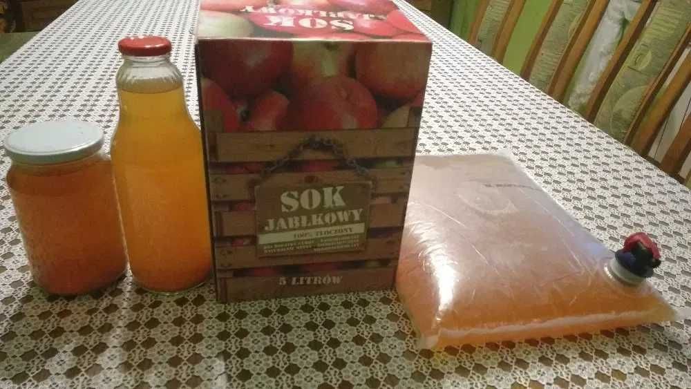 Sok jabłkowy tłoczony naturalny