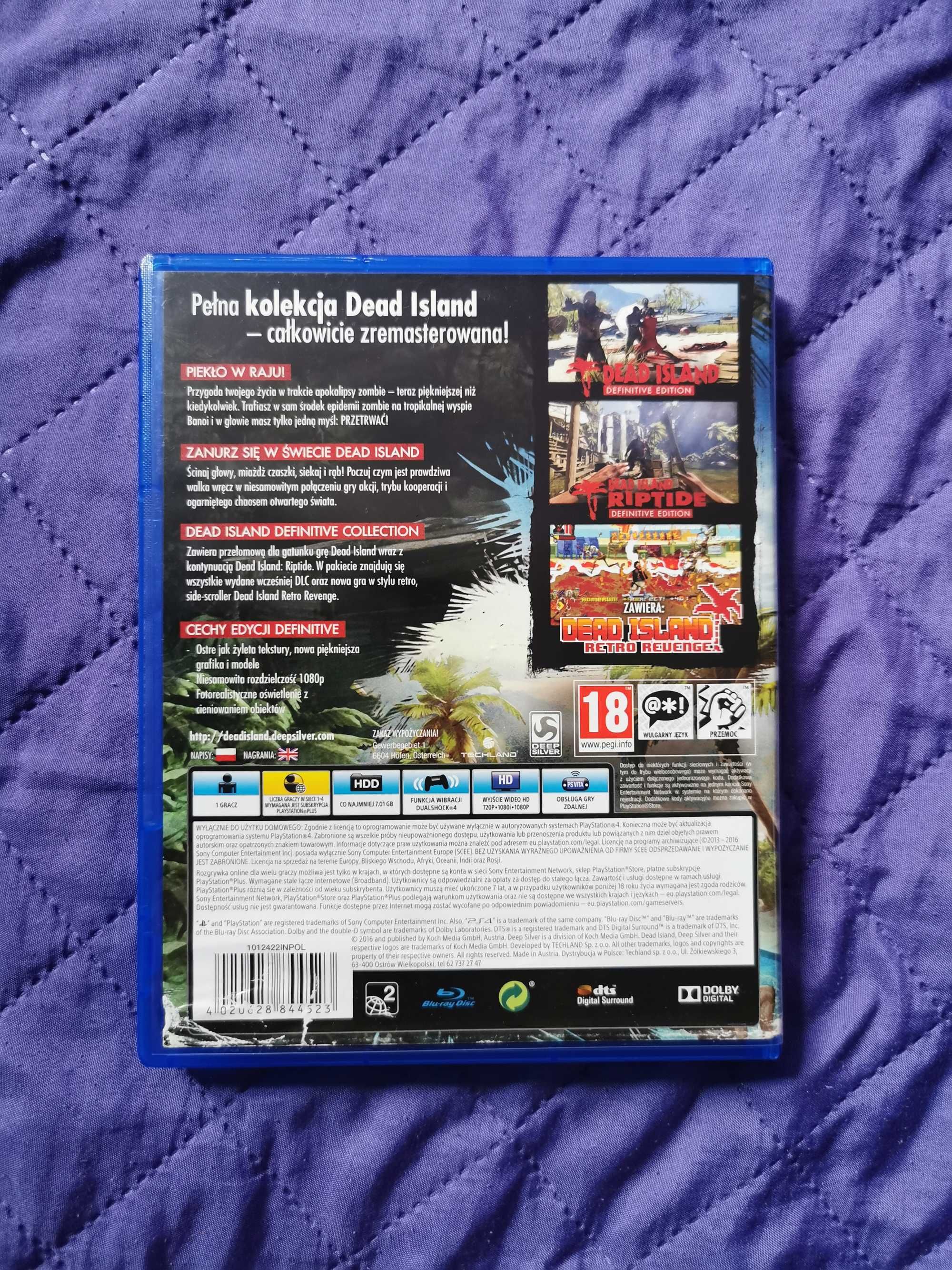 DEAD ISLAND: DEFINITIVE Collection - 3 GRY - PL - PS4 (używana)