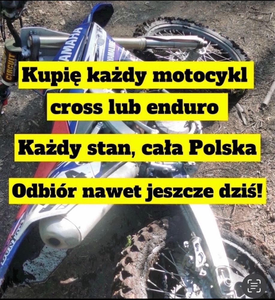 SKUP MOTOCYKLI Cross/Enduro Szybki odbior