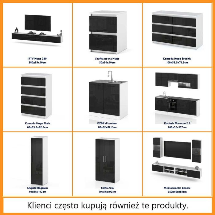 Szafka RTV Pod Telewizor Wisząca Szeroka 140cm Nowoczesna Pojemna Duża