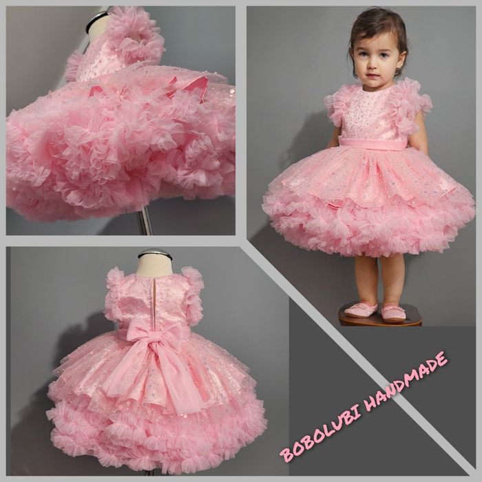 Balowa sukienka tiulowa tutu na roczek chrzest wesele 74 80 86, 92 98