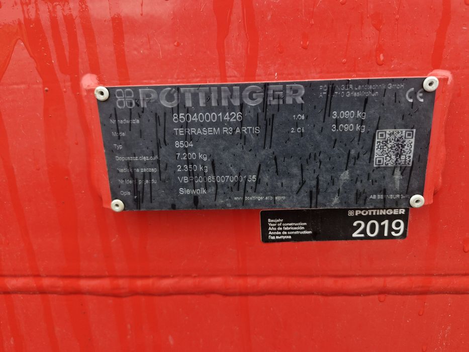 Siewnik Pottinger terrasem R3 zamiana