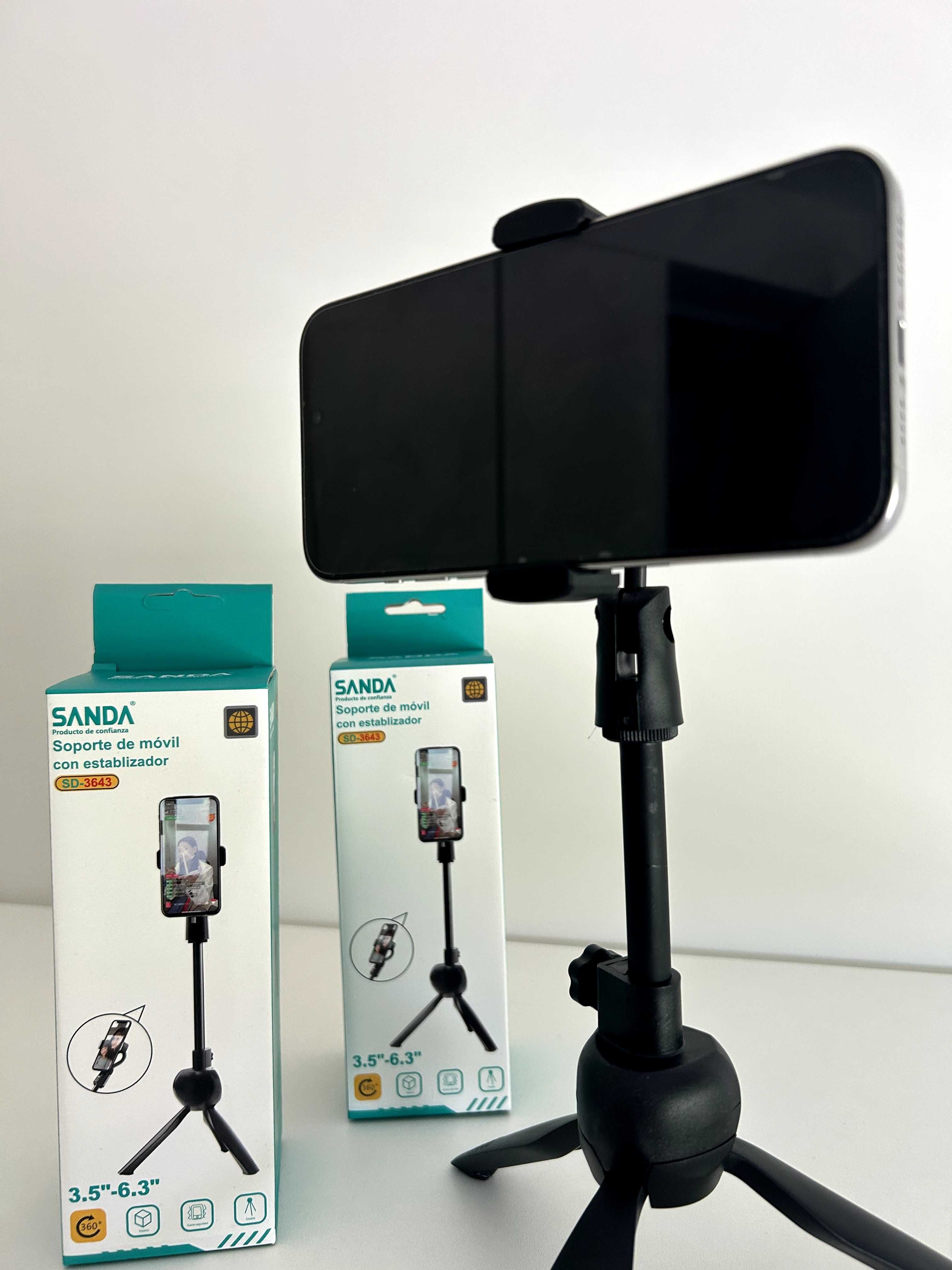 Suporte com estabilizador para Telemóvel