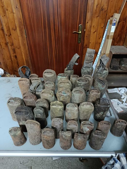 Lote de chocalhos antigos – decoração rural / colecionismo