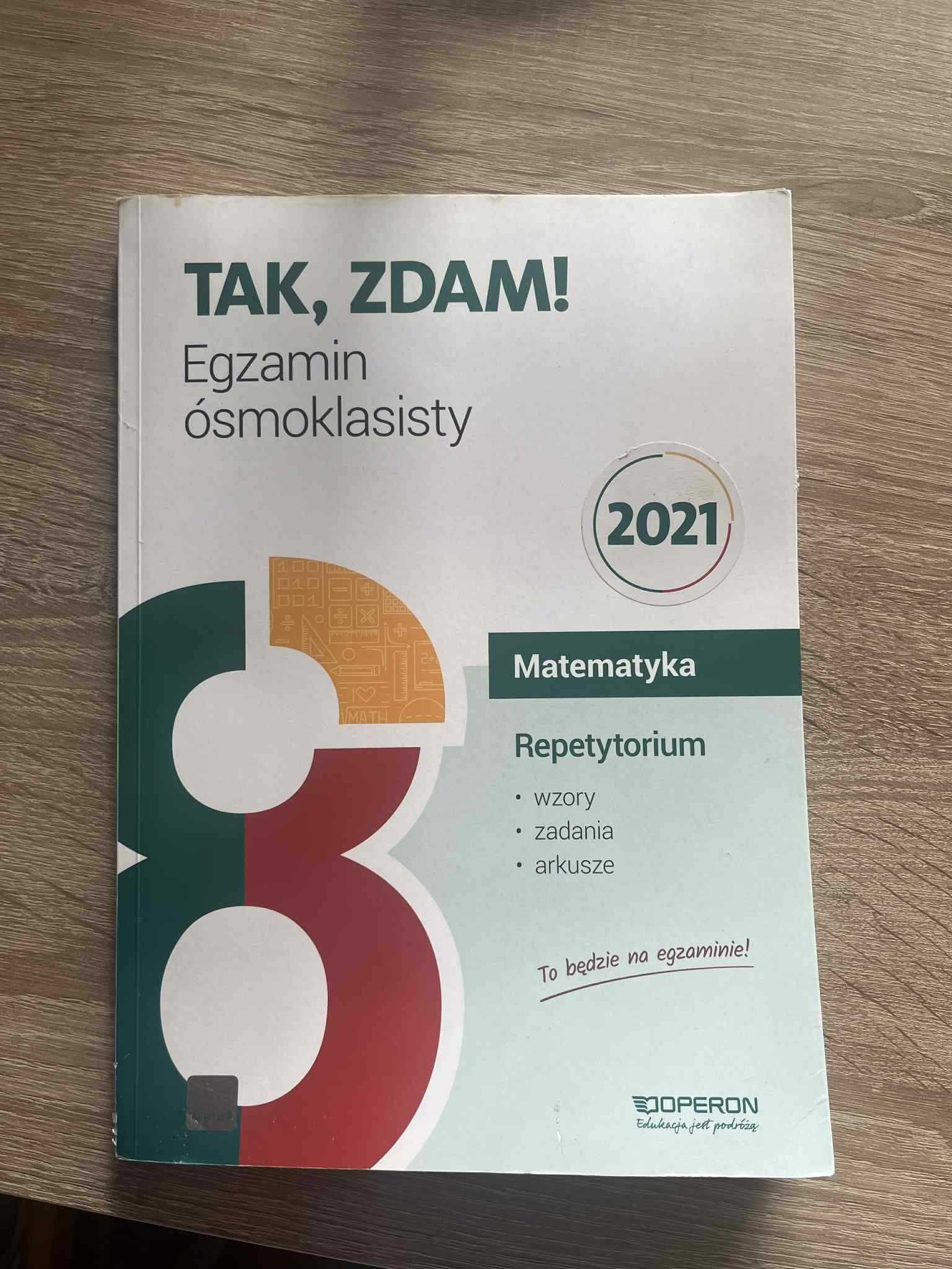 Tak zdam! Egzamin ósmoklasisty matematyka