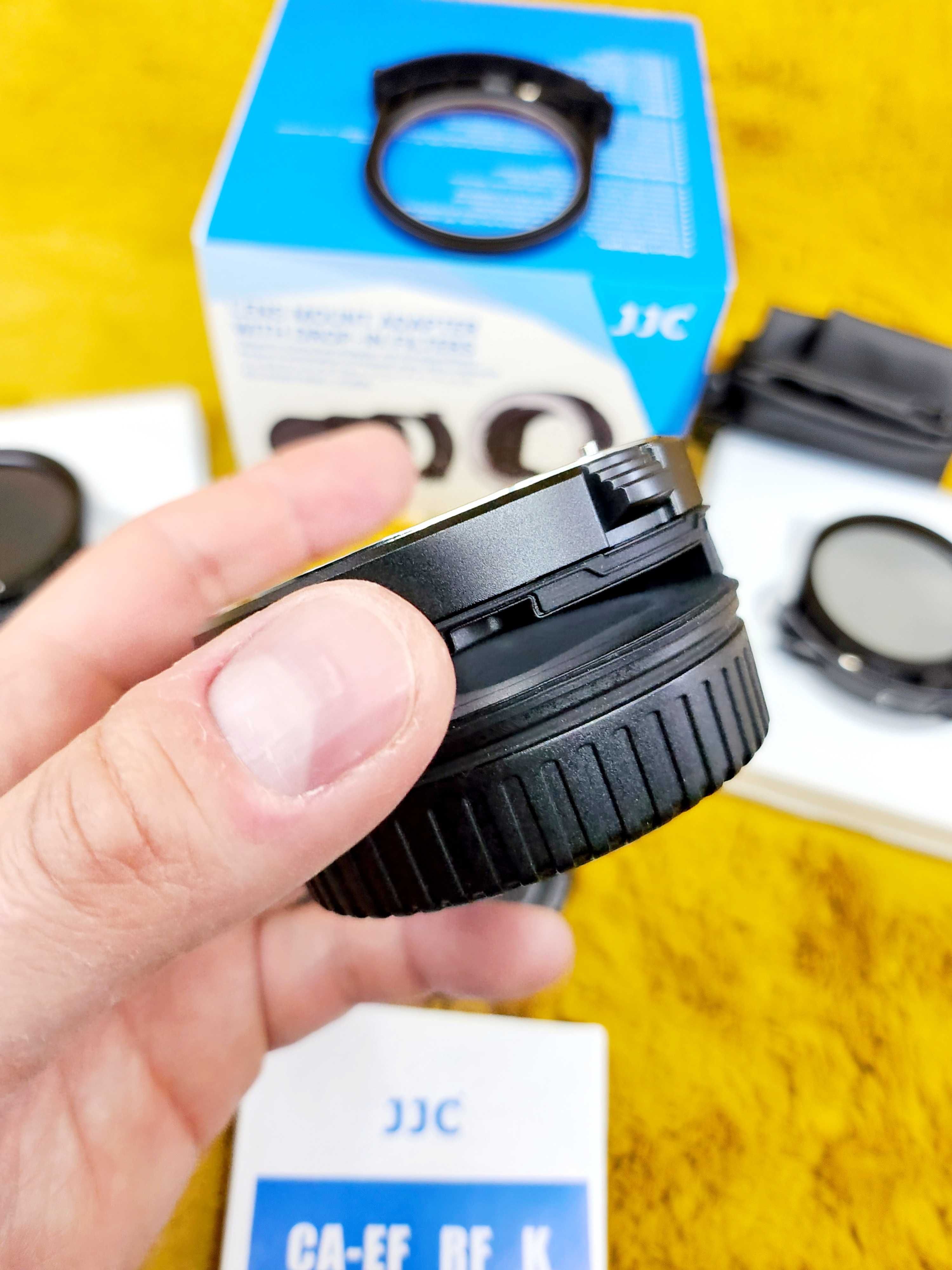!НОВИЙ! JJC Canon EF-R DROP-IN FILTER mount adapter + 3 фільтри