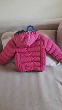 Стёганая куртка Деми для девочек  3 лет малиновый