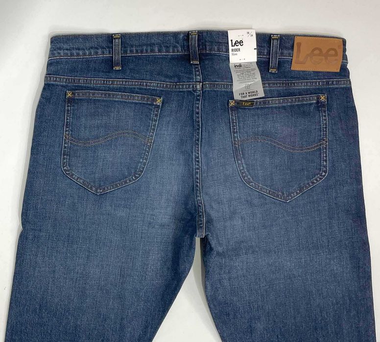 Spodnie męskie jeansy Lee Rider Worn From Raw W38 L34