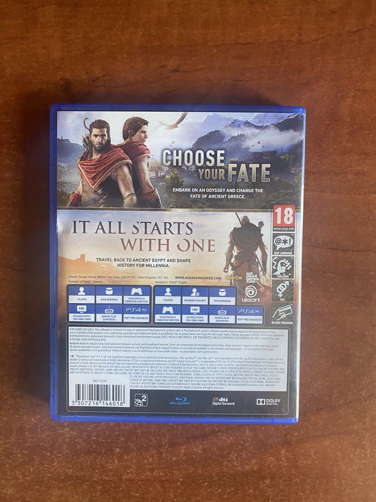 Assassins Creed Odyssey + Origins Pack