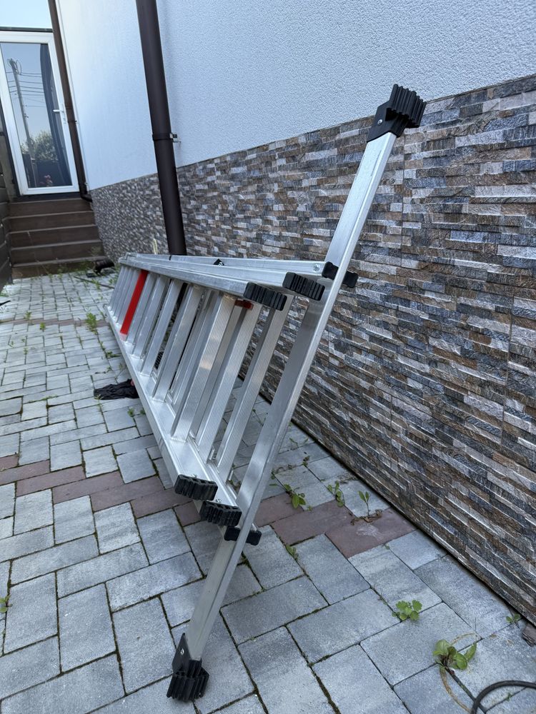 Драбина алюмінієва універсальна Дніпро м СL-65 PRO 3/10 CX