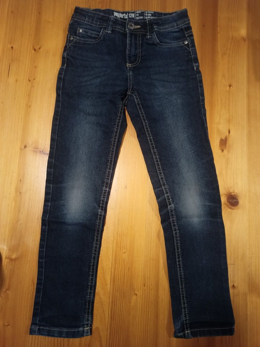 128 pepperts jeansy dżinsy chłopięce joggery