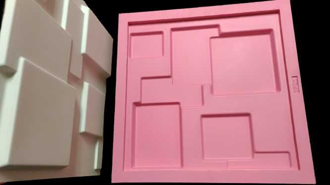 Molde 3d em Silicone Mosaico liso