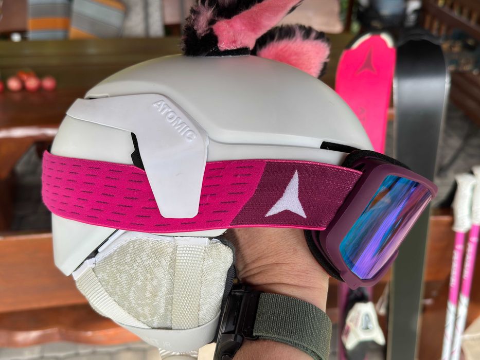Kask narciarski ATOMIC Count Jr White Heather + Gogle Atomic Count JR