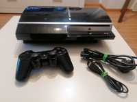 Konsola PlayStation 3, PS3 Fat 80GB (model Cechl04) + Pad + kable