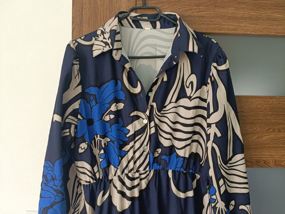 Sukienka maxi niebieska