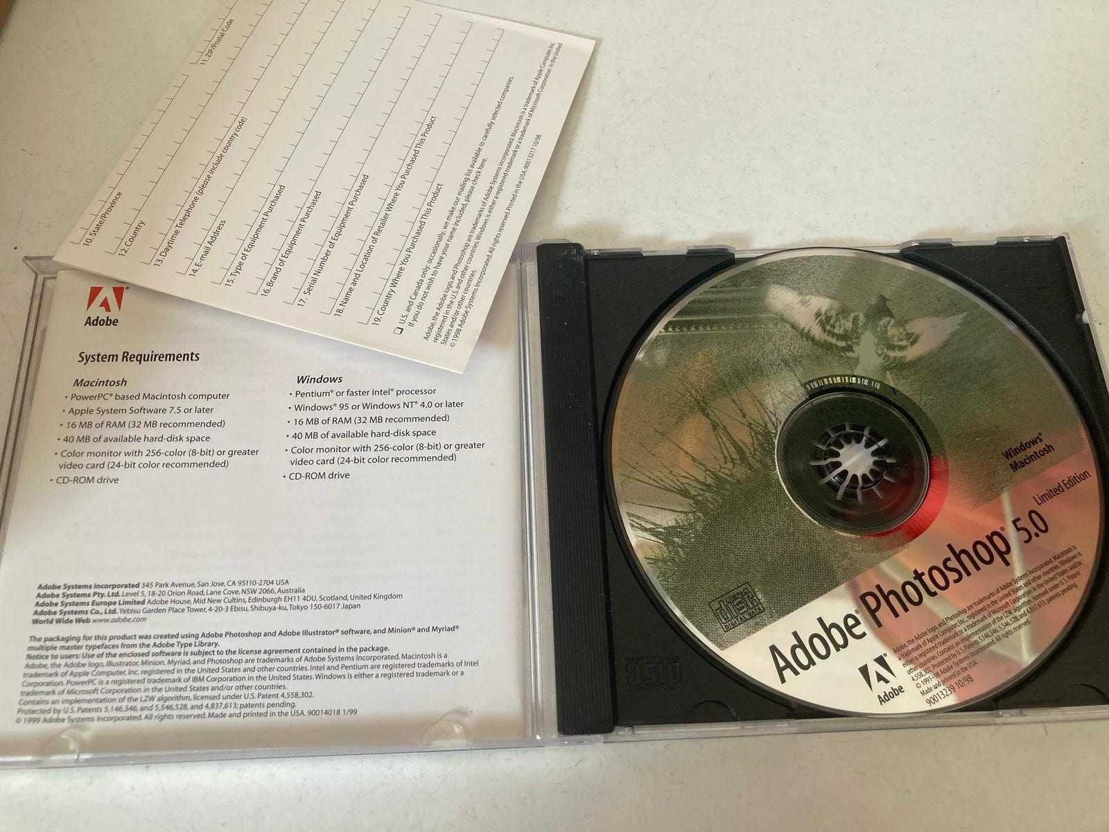 CD - Adobe Photoshop 5.0