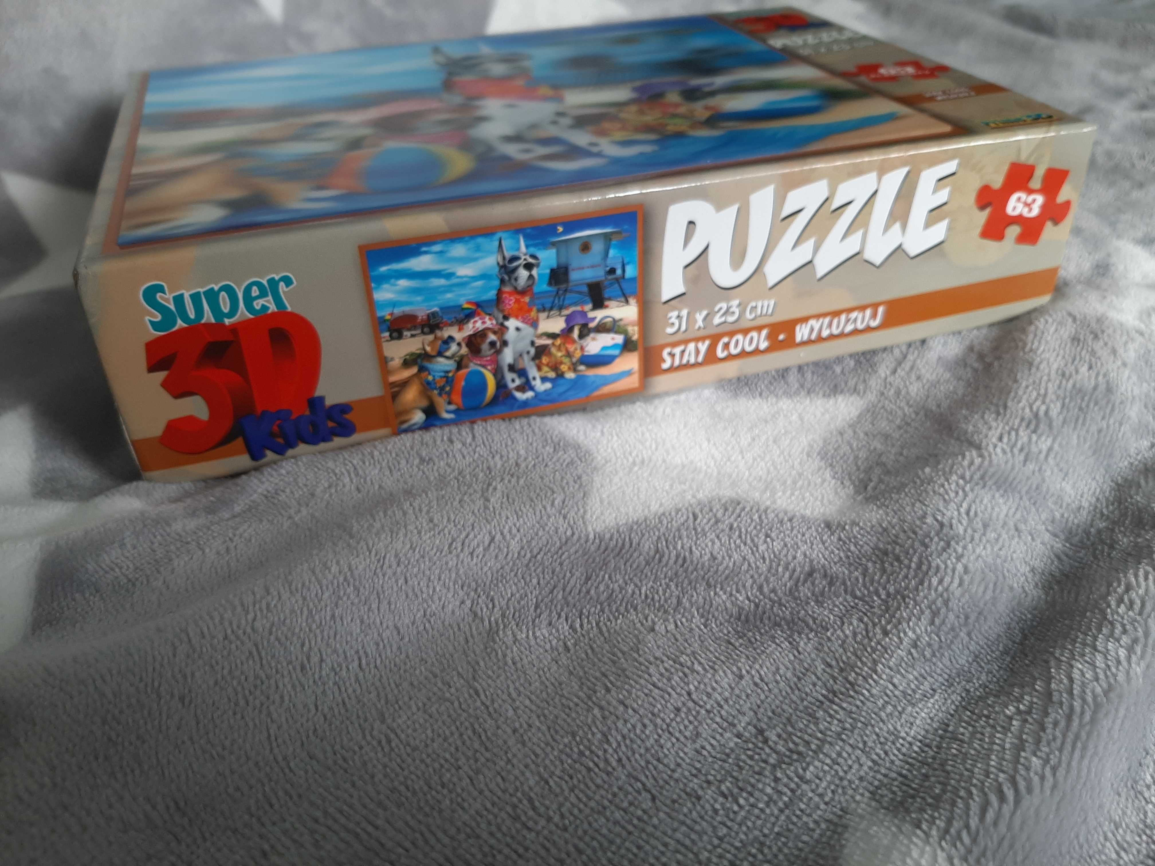 Puzzle 3D HOWARD ROBINSON psy na plaży