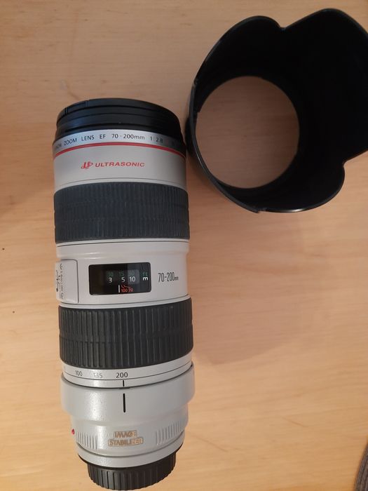 Obiektyw canon EF 70-200, f 2.8 L IS USM.