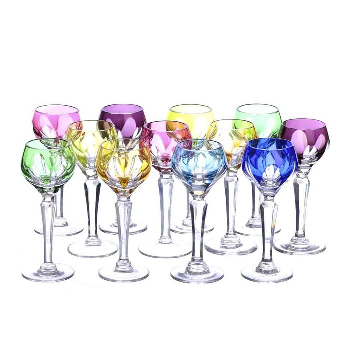 Conjunto de 12 copos "Cisne" - Jean Claude, France