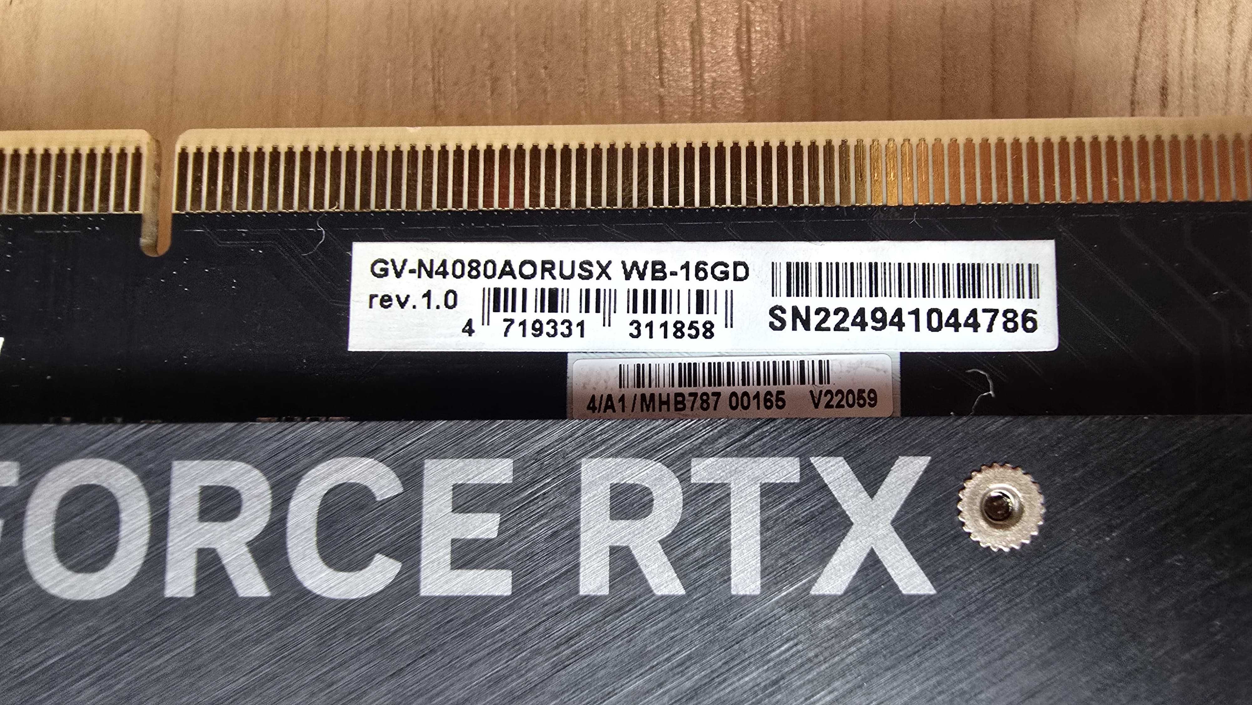 Gigabyte Aorus GeForce RTX 4080 Xtreme Waterforce WB 16GB GDDR6X