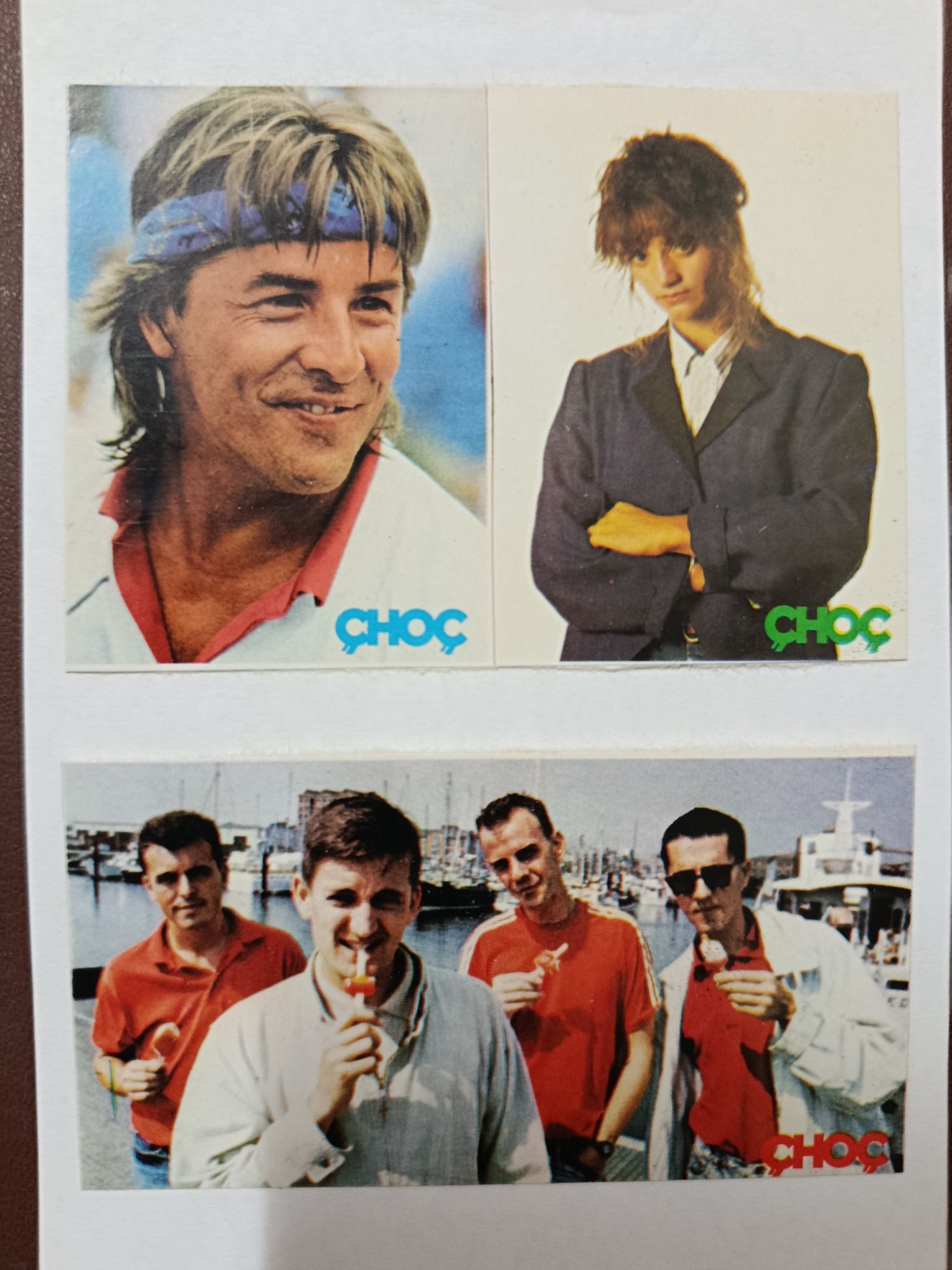 AUTOCOLANTES Musicais - Anos 80 (lote)