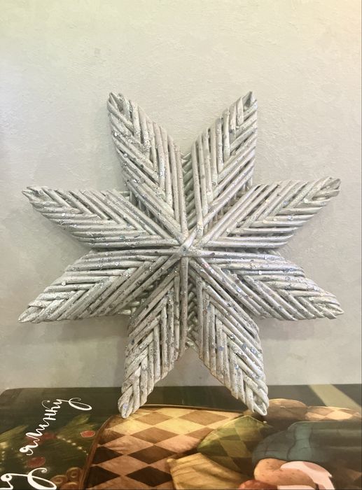 Різдвяна восьмикутна зірка верхівка на ялинку