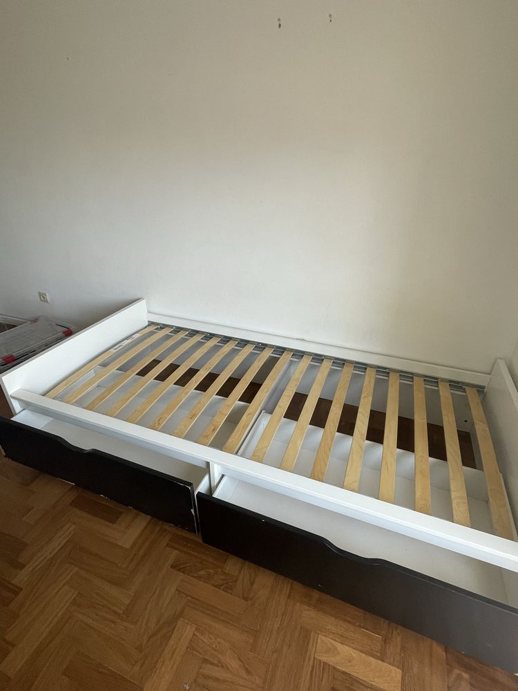 Cama IKEA com gavetas + colchão incluído