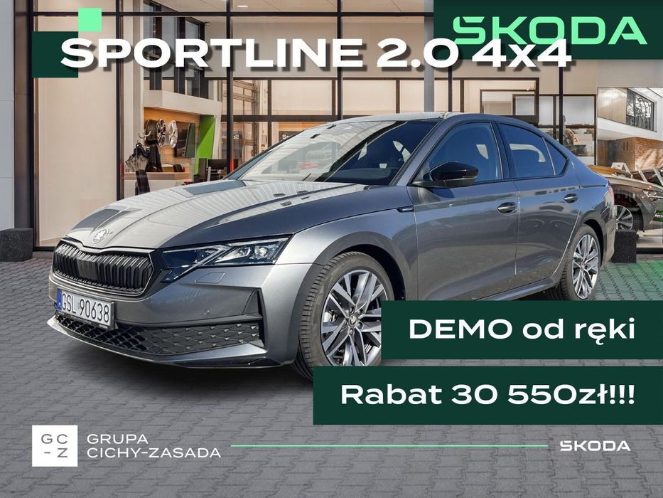 Skoda Octavia DEMO Sportline 2.0 TSI 204KM DSG 4x4 Hak Podgrzewana szyba ACC